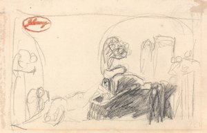 Gevangenisscène door George Romney